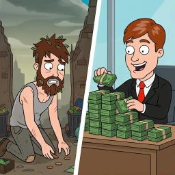 Symbol von Poor to Rich: Idle Reich Leben